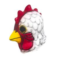 Unisex Rooster Mask: Full Face Halloween Escape Room Animal Costume Standard Size red