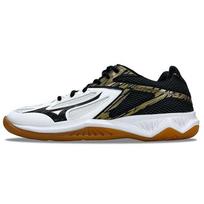 Mizuno Thunder Blade 3 White Black Gold Unisex Sneakers V1GA217008 37