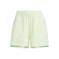 Adidas Color-Block Casual Athletic Shorts Women Bottoms Acid-Lime-Green HI6829 L