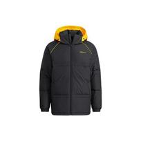 Adidas Neo Logo Patchwork Hooded Down Jacket With Duck Down Insulation Men Jackets Black HF0504 L