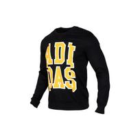Adidas Neo Large Logo Print Pullover Sweatshirt Men Tops Black EI6273 M