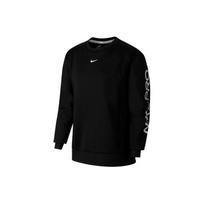Nike Pro Printed Running Crew Neck Pullover Sweatshirt Women Tops Black BV4055-010 S