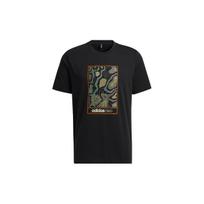 Adidas Neo Camouflage Print Sports T-shirt Men Tops Black HE7946 XS
