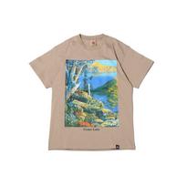 Nike ACG Crater Lake Graphic Print Crew Neck Short Sleeve T-Shirt Men Tops Khaki DA4878-247 S beige