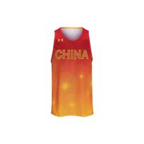 Under Armour China 3x3 Replica National Team Breathable Loose-Fit Gradient Basketball Vest Unisex Tops Red 1364595-625 S