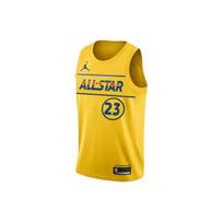 Nike NBA All-Star 2021 James Fan Jersey Men Tops Yellow CV4656-744 M