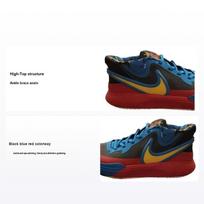 Nike Kyrie 8 GO SE PS Black Blue Tour Yellow Kids Sneakers Multi-Color DQ8078-012 28