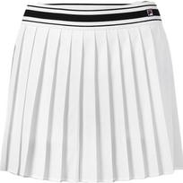 Fila Logo Loose Pleated Tennis Sports Breathable Woven Casual Skirt Women skirts Jade-White A11W323311F-WT XL white