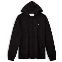 Calvin Klein Casual Embroidered Cotton Zip-Up Hoodie Men hoodies Space-Black J325050 XL white