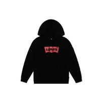 Levis SS22 Letter Print Hooded Long Sleeve Sweatshirt Women sweatshirt Black 18487-0036 S