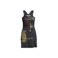 Adidas Thebe Magugu Logo Print Sleeveless Tennis Bodysuit V-Neck Women Bodysuit Black HG3159 L black