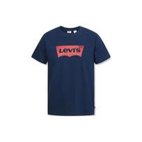 Levis Logo Print Crew Neck Short Sleeve T-Shirt Men T-Shirts Blue A4391-0009 S