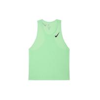 Nike Dri-FIT ADV AeroSwift Solid Logo Running Breathable Moisture-Wicking Crew Neck Sleeveless Tank Men Tops Steam-Green FN4231-376 M