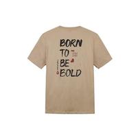 Timberland American Vintage Letter Print Casual Breathable Crew Neck Short Sleeve T-Shirt Unisex Tops Light-Earth A66A3-269 XXL beige