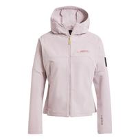 Adidas X Terrex X National Geographic FW24 Softshell Hooded Solid Color Casual Long Sleeve Jacket Women jackets Purple Pink IX5630 XL