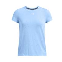 Under Armour Vanish Seamless Solid Loose Short Sleeve T-Shirt Women Tops Sky-Blue 1384406-465 XL white
