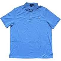 Polo Ralph Lauren Solid Color Logo Embroidered Pullover Straight Fit Short Sleeve Polo Shirt Men tops Blue 710660606-063 XL