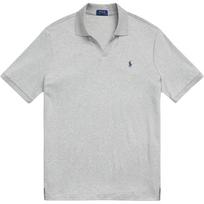 Polo Ralph Lauren SS24 Solid Color Small Pony Embroidered Loose Casual Short Sleeve Polo Shirt Men tops Gray MNPOKNI1N822831-020 L