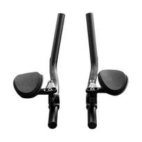 1 Pair Bicycle Handlebar Universal Ergonomic Design Aluminium Alloy Anti-deformation Riding Handle gray