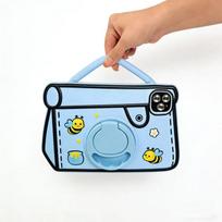10  Kids' Tablet with Drop-Proof Crossbody Bag, Learning Computer, SIM Calling & WiFi. 8G+128G US mėlyna
