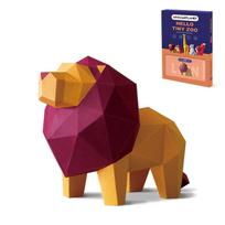 ORIGAMIPLANET Lion Cub 3D Origami Papercraft Creative Handmade Paper Art for 3D Paper Sculptor Unique DIY Animal Model Papercraft Set Gift for Girls