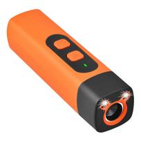 Ultrasonic Pet Dog Repeller with Strobe Light Portable Rechargeable Anti Barking Device for Dogs Stop Barking Behavior Training oranžinė