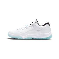 Air Jordan 11 Retro Low PS Legend Blue Kids Sneakers White Black 505835-117 28 white
