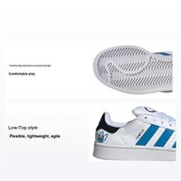 James Jarvis x adidas Campus 00s J Abstract Trefoil Kids Sneakers White Cloud-White Bright-Blue ID9860 36