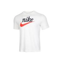 Nike Sportswear Heritage Logotipo Spaudinys Trumpomis Rankovėmis T-shirt Vyriški Viršutiniai Drabužiai Balti CK2382-133 M white