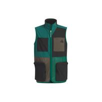 Adidas City Escape Woven Vest with Patchwork Print Logo and Stand Collar Unisex Vest Forest-Green JI9811 XL