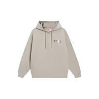 Li-Ning Vital Essential Solid Color Casual Hooded Long Sleeve Sweatshirt Women Tops Cashmere-Gray AWDSC92-2 XL