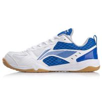 Li Ning Shock Absorbing Wear Resistant Non Slip Low Top Training Shoes Men Sneakers White Blue APTP001-1 37⅔ white