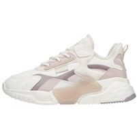 Anta Magic Cube Slip Resistant Durable Low Top Dad Shoes Women sneaker White Gray 122148808-6 37.5