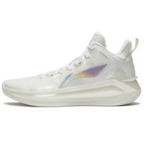 LiNing Blade 3 White Pearl Shock Absorption Non-Slip Wear-Resistant High-Top Basketball Shoes Cloud Mist White Men Basketball Shoes ABAS089-1 41