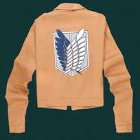 Cosplay Ataka Titanų Shingeki No Kyojin Žvalgybos korpuso švarkas, paltas, kostiumas 2XL smėlis