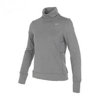 Nike Therma-Fit Solid Color Sports Training Running Long Sleeve Knit Top Women tops Gray FB5307-084 S gray