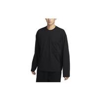 Nike Sportswear Dri-FIT Tech Pack Solid Color Crew Neck Casual Quick-Dry Long Sleeve T-Shirt Men Tops Black FB7820-010 L black