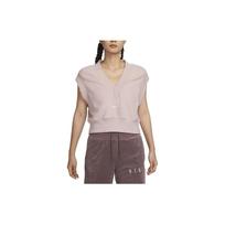 Nike Solid Color V-Neck Loose Casual Vest Women Vests Oxford-Pink FV4010-661 M