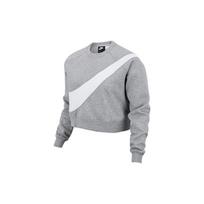 Nike Sportswear Swoosh Fleece Crewneck Sweatshirt Women Sweatshirt Gray CV8654-063 L