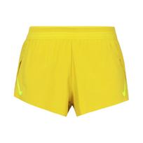 Nike Dri-FIT ADV Logo Print Side Split Fitness Casual Breathable Mid-Rise Sports Shorts Women shorts Yellow CZ9399-733 XL