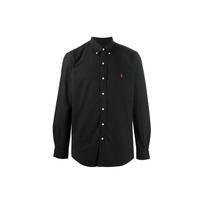 Polo Ralph Lauren Solid Color Embroidered Logo Long Sleeve Shirt Men shirts Black 710772290-001 S