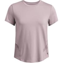 Under Armour Vanish Elite Vent Breathable Loose Casual Solid Color Crew Neck Short Sleeve T-Shirt Women T-Shirts Fatigue-Gray 1386400-015 S
