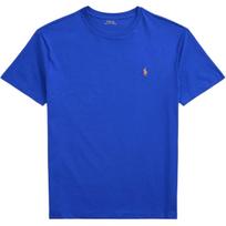 Polo Ralph Lauren Solid Color Embroidered Logo Crew Neck Short Sleeve T-Shirt Men Tops Blue 710610667-007 XXL