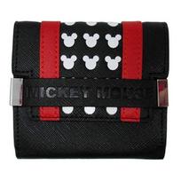 Portefeuille à rabat Mickey Mouse - Disney - Pour enfant - Noir/Rouge juoda