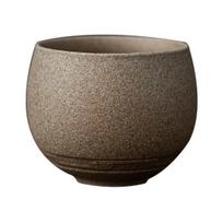Rankų darbo akmens keramikos arbatos puodelis, japoniška vabi estetika, unikali tekstūra, netobulumas, kavos, deserto puodelis, stalo dekoras