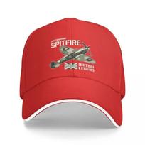 Fighter Aircraft RAF Plane WW2 Aeroplane British Legend Spitfire Unisex Baseball Caps Peaked Cap Sun Shade Outdoor Hat one size
