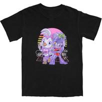 Five Nights At Freddy's Chibi Glamrock Chica & Roxy T Shirt Gift For Fan S-5XL 3XL įvairiaspalvis