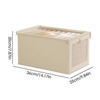 Folding Clothes Storage Bins Large Capacity Organizer Box for Quilt Covers Bed Sheets Closet Home Bedroom Wardrobe Organization