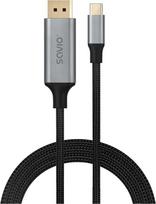 Savio CL-208 USB-C/DisplayPort 8K 60Hz 2m Black