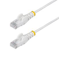 StarTech.com 5M White Slim Cat6 Ethernet  Cable, Snagless, 100W Poe,